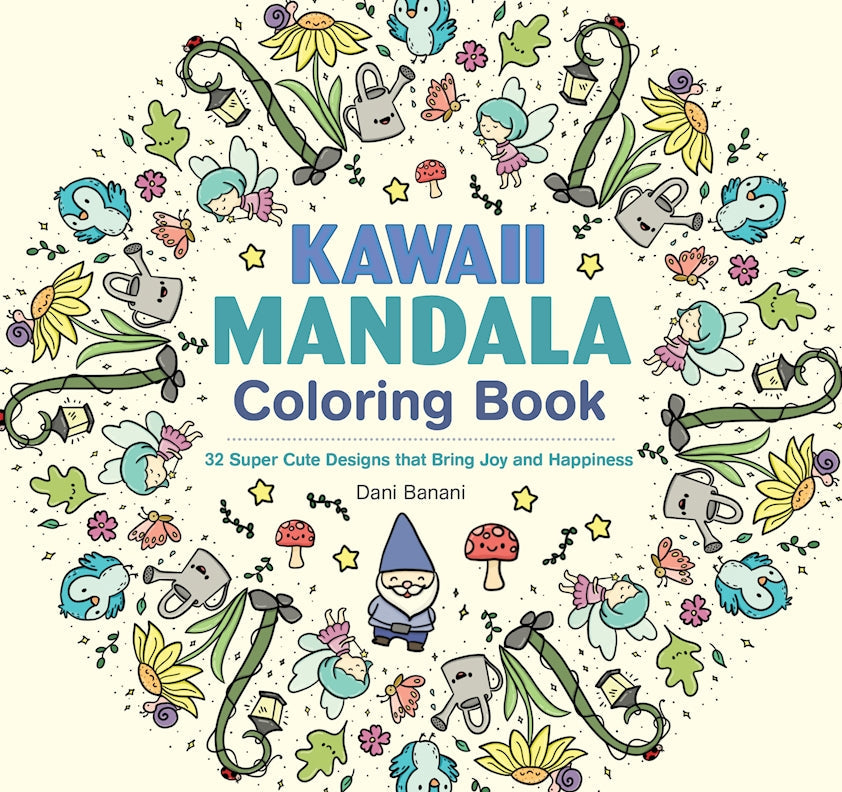 GMC Kawaii Mandala Coloring Book 32 Super Cute Designs that Bring Joy and Happiness