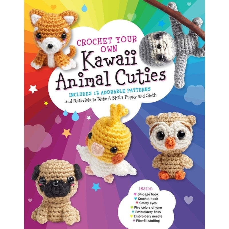 Crochet Your Own Kawaii Animal Cuties kit box