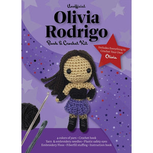 Unofficial Olivia Rodrigo Book and Crochet Kit box