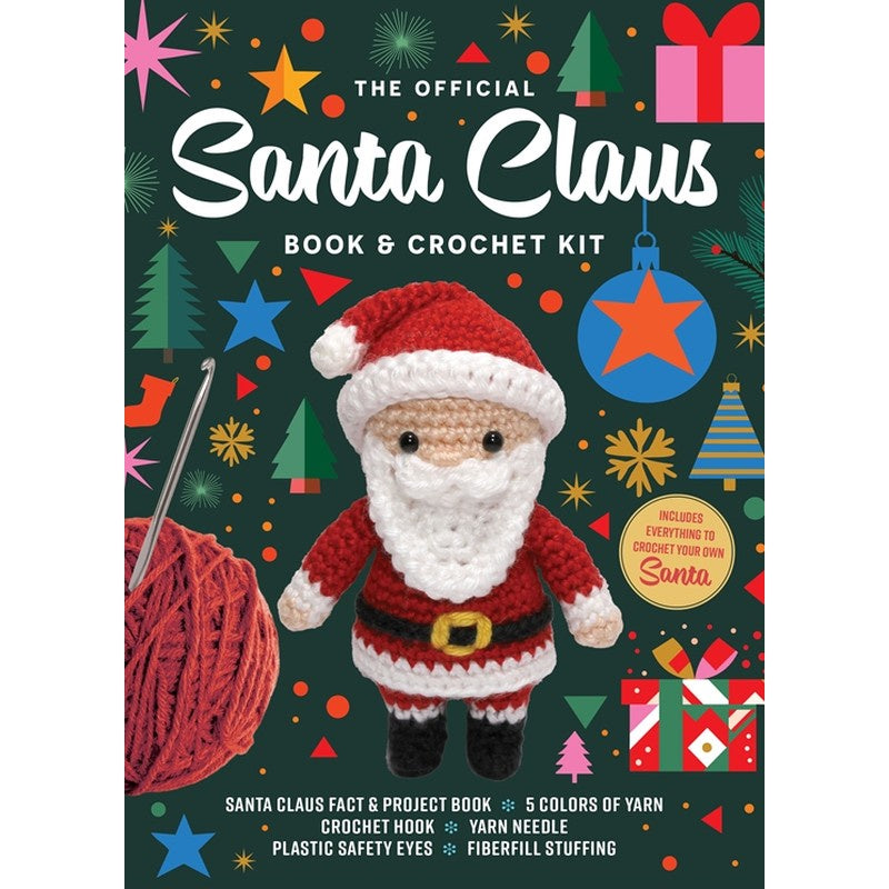 The Official Santa Claus Book and Crochet Kit box