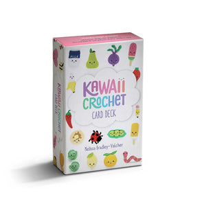 Kawaii Crochet Card Deck box, 50 amigurumi pattern cards