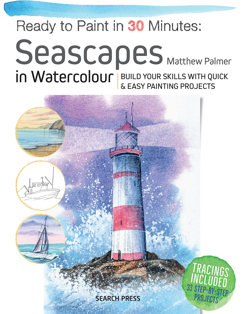 Search Press Ready to Paint in 30 Minutes Seascapes