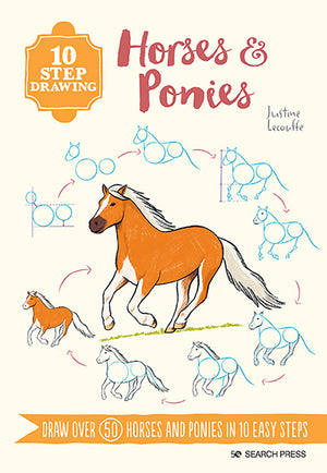 Search Press Horses and Ponies 10 Step Drawing