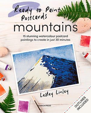 Search Press Ready to Paint Postcards Mountains