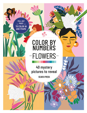 Search Press Color by Numbers Flowers