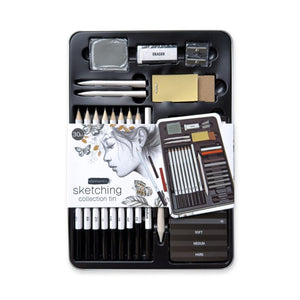 Elements Sketching Collection Tin - 30 Piece