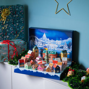 Legami Dream Peaks Advent Calendar displayed on a sideboard