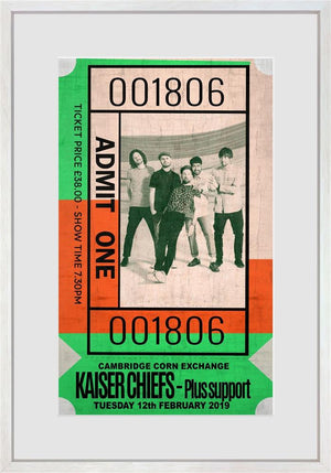 Admit One: Kaiser Chiefs by Linda Charles – signed studio edition