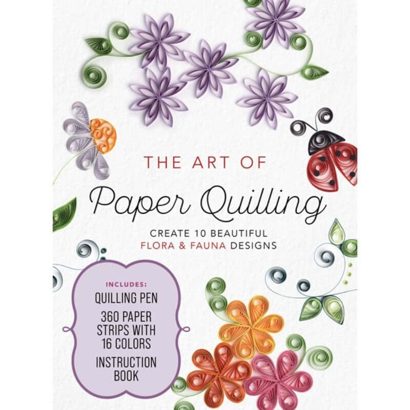 Art of Paper Quilling Kit – 10 Designs