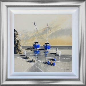 Blue Sentinels by the Cliff by John Horsewell