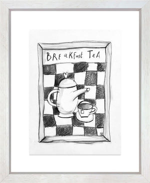 Breakfast Tea charcoal study by Michael Abrams – original study