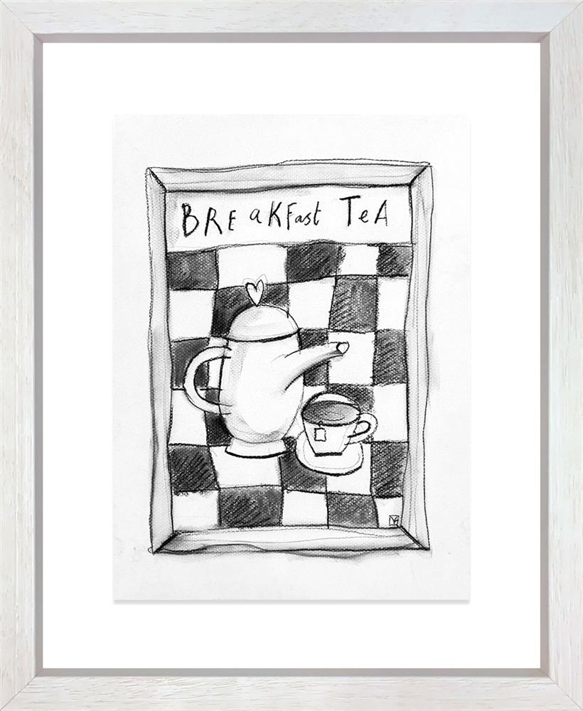Breakfast Tea charcoal study by Michael Abrams – original study