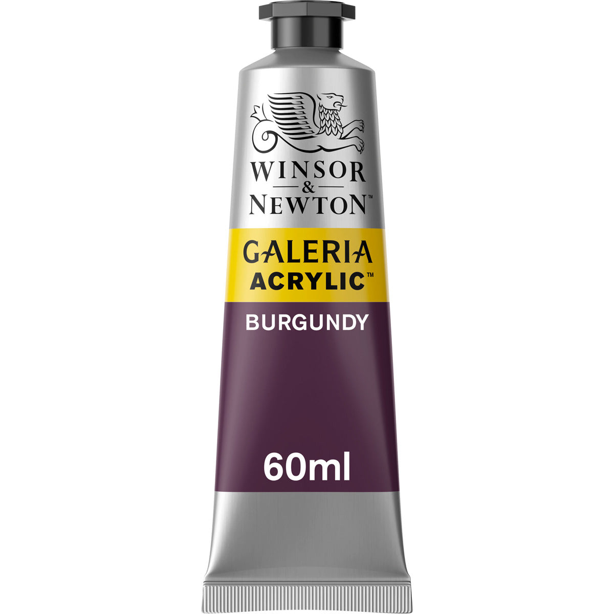 Winsor & Newton Galeria Acrylic Paint tube 60ml in Burgundy, ideal for artists and hobbyists.