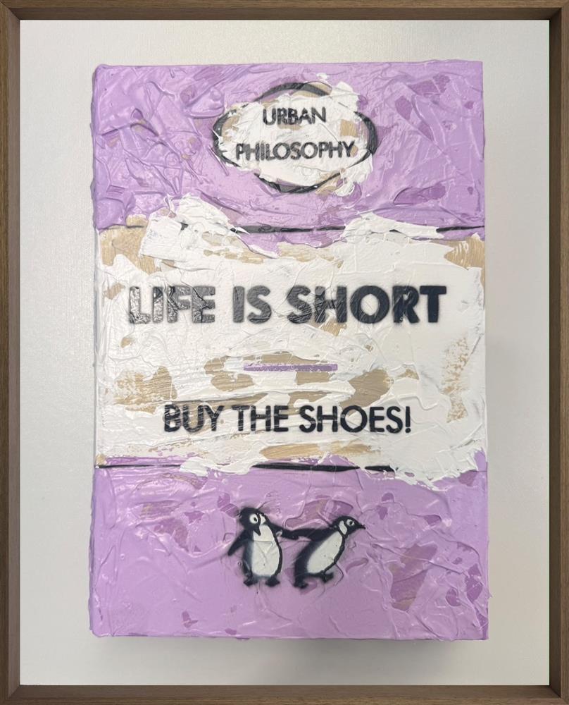 Buy The Shoes Storybook by Hue Folk, original mixed media