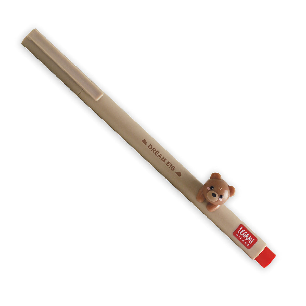 Legami Gel Pen With Animal Decoration - Teddy Bear