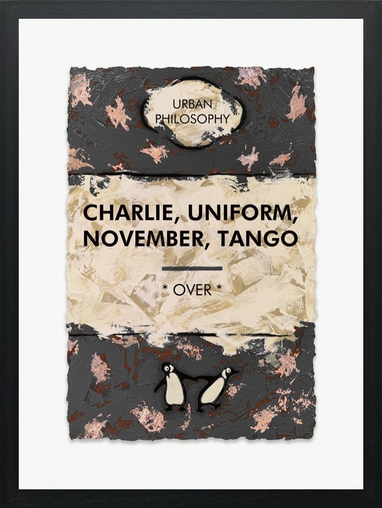 Charlie, Uniform, November, Tango (Bronze Leaf) by Hue Folk – Studio Edition