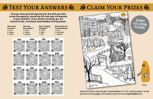 Color & Sleuth: Haunted City Colouring Book bonus poster and puzzle answers