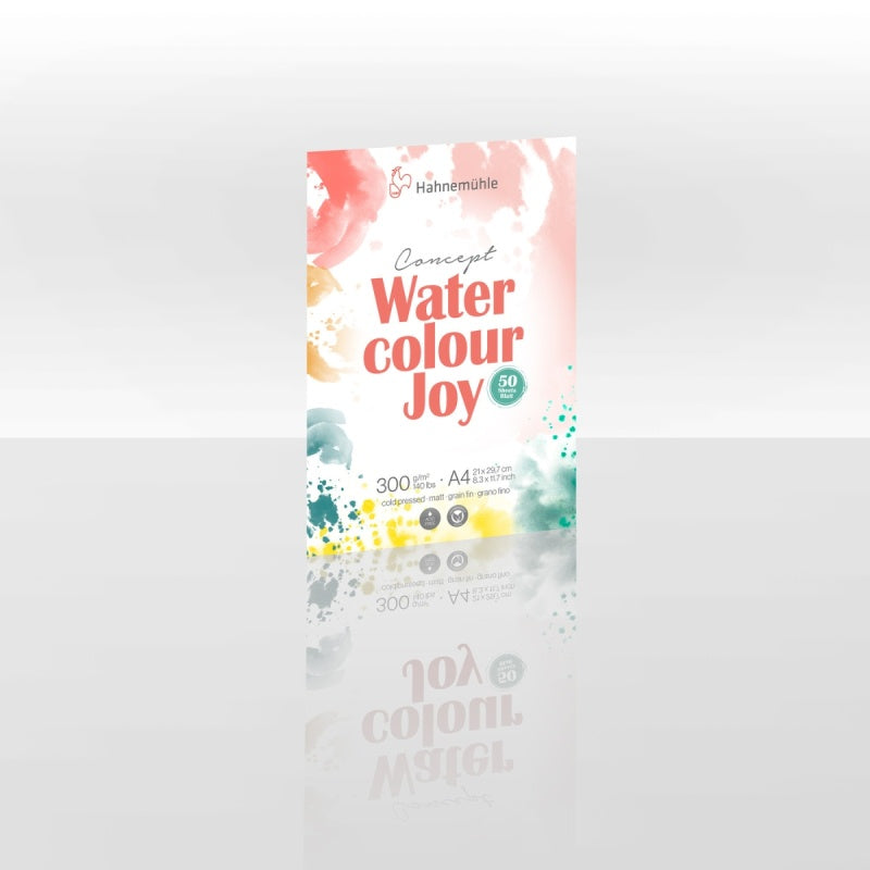 Hahnemühle Concept Watercolour Joy Pad A4, 300gsm cold pressed, 50 sheets