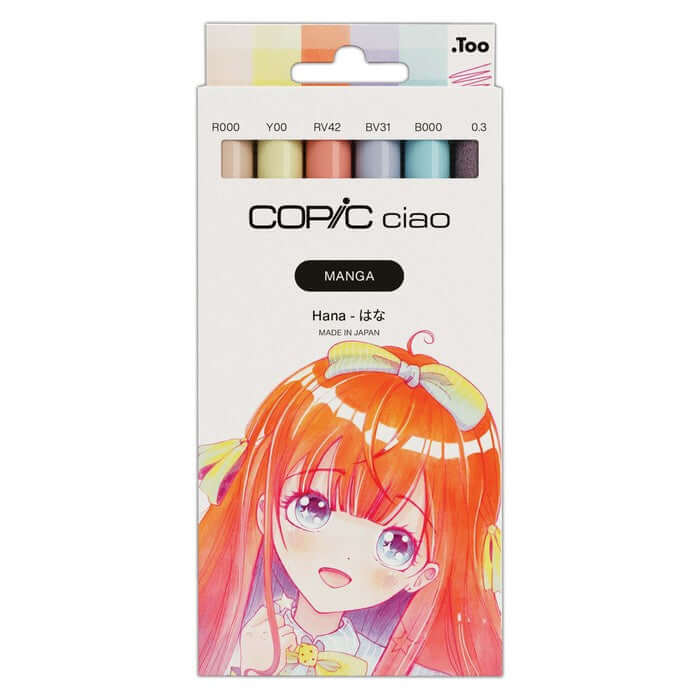 Copic Ciao (Manga) Set of 6" Hana