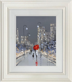 Courage Awaits by John Horsewell, original acrylic cityscape