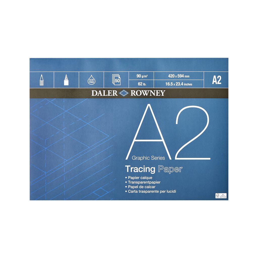 Daler Rowney Graphic Series Tracing Pad A2 90gsm 50 sheets