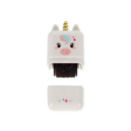 Legami Deco Roller Stamp - Decorative Roller Stamp - Unicorn - Fuchsia Ink