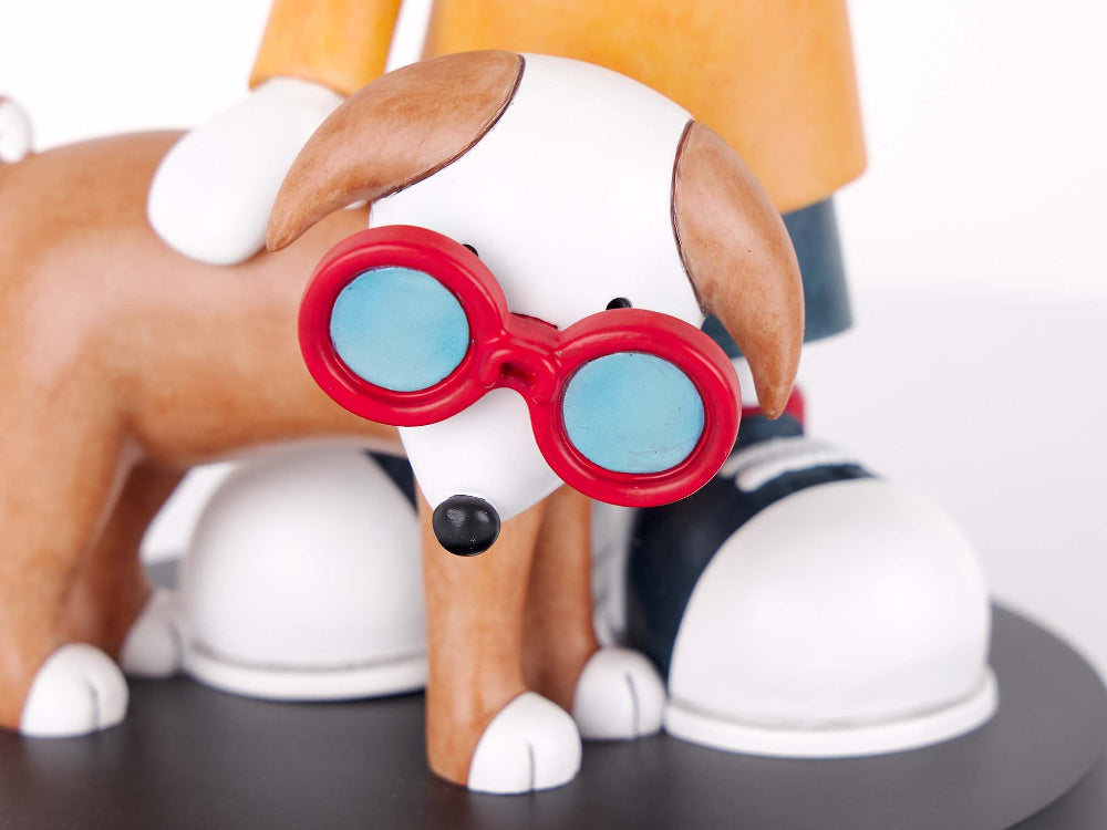Doug Hyde Double Trouble sculpture, detail