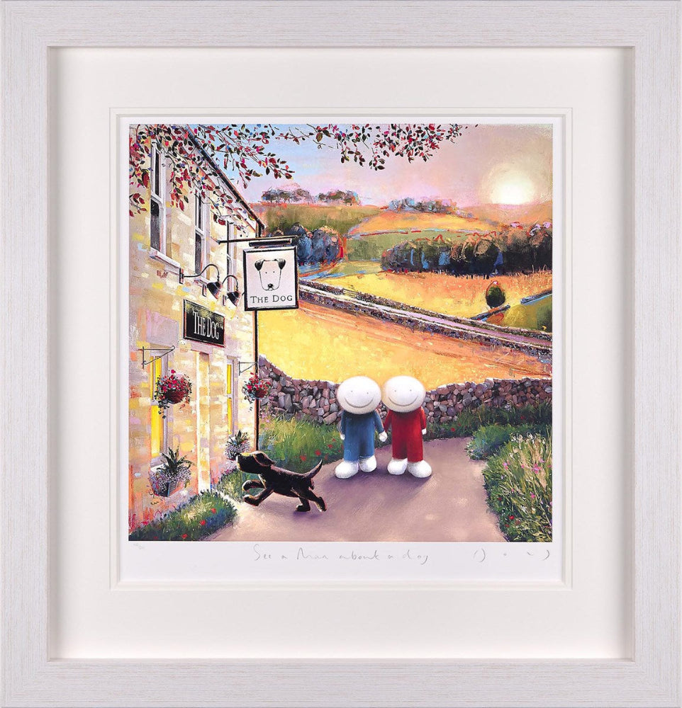 Doug Hyde See A Man About A Dog, framed