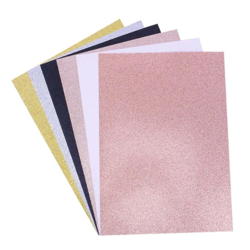 Dovecraft Glitter Card A4 Pad - Classic - 24 Sheets