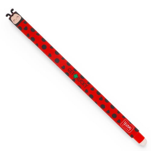 Legami Erasable Gel Pen - Ladybug - Red Ink