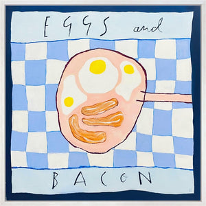 Eggs And Bacon Deluxe Canvas by Michael Abrams – original painting