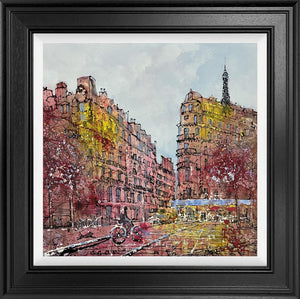 Eiffel Whisper by Nigel Cooke, original Paris scene with the Eiffel Tower on canvas
