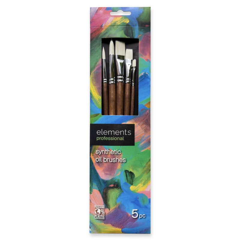 Elements Professional Oil Brush pk.5