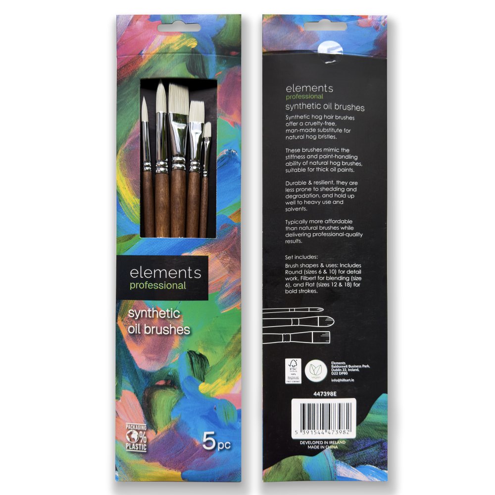 Elements Professional Oil Brush pk.5