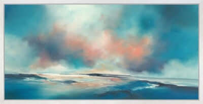 Enchanting Embrace Deluxe Edition canvas art by Alison Johnson showcasing atmospheric landscapes and emotive light.