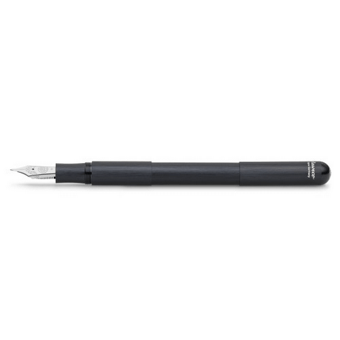 Kaweco SUPRA Black Fountain Pen – Adjustable Aluminium Pen, Medium Nib