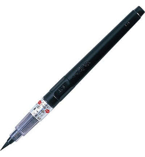 Kuretake Chuji Fude Pen No.22 - Black, medium-tip brush pen ideal for lettering and journaling.