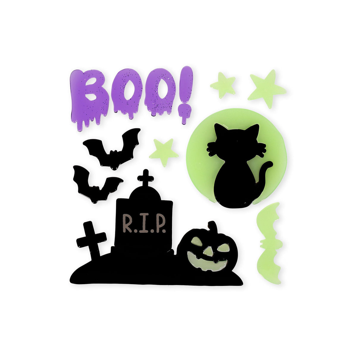 Legami Windo-Glow Boo gel window stickers, alternative view