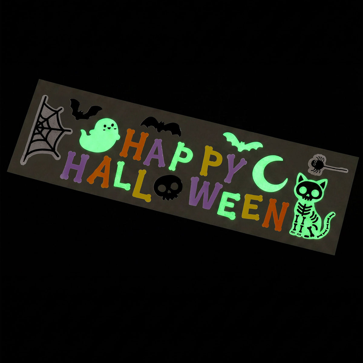 Legami Windo-Glow Happy Halloween gel window stickers, detail