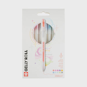 Gelly Roll Stardust Glitter Gel Pens 10-Pack in assorted colors for vibrant, shimmering creativity with glitter-infused ink.