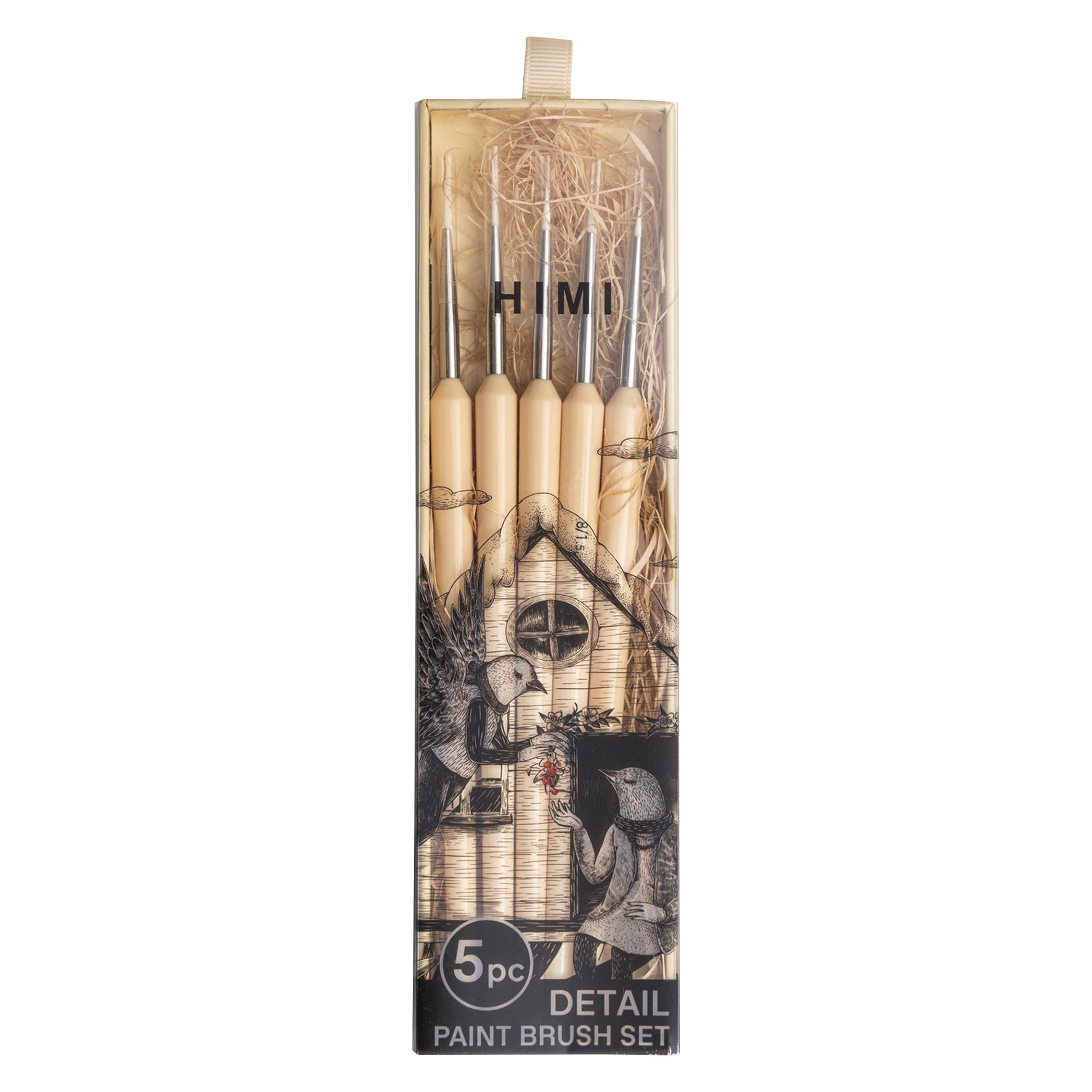 HIMI Brush Set - 5 Liner Brushes (Detail Painting Set)