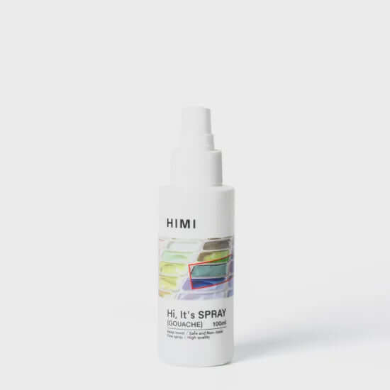 HIMI Gouache Moisturising Spray - 100ml fine mist bottle for jelly gouache paint maintenance