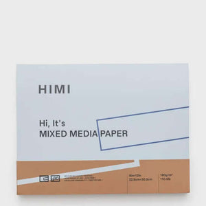 HIMI Mixed Media Pad - 22.9 x 30.5cm (90 Sheets) versatile sketching pad for gouache and watercolor with 90 sheets.