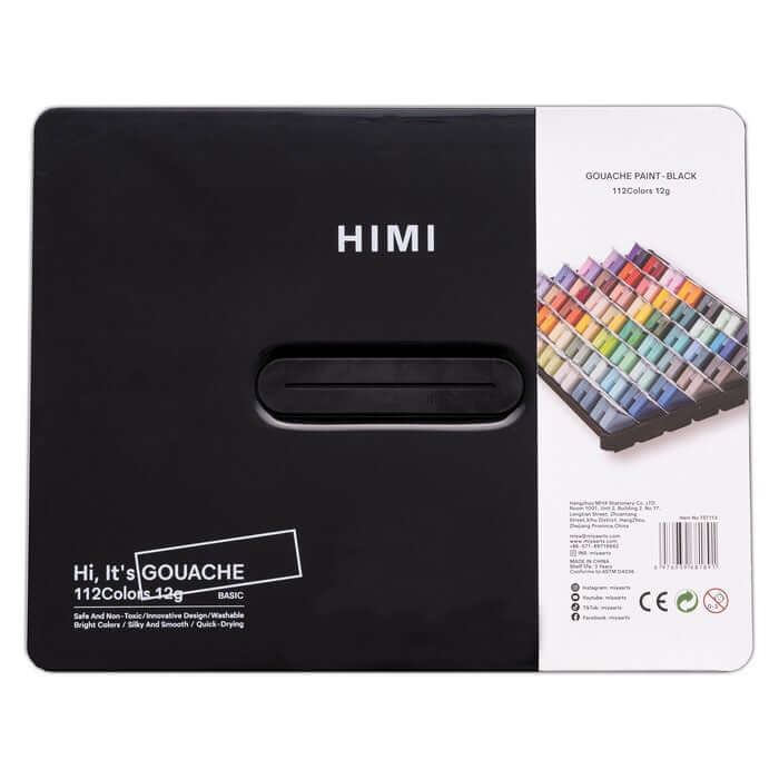 HIMI Twin Cup Gouache Set - 112 Colours (Black Case)