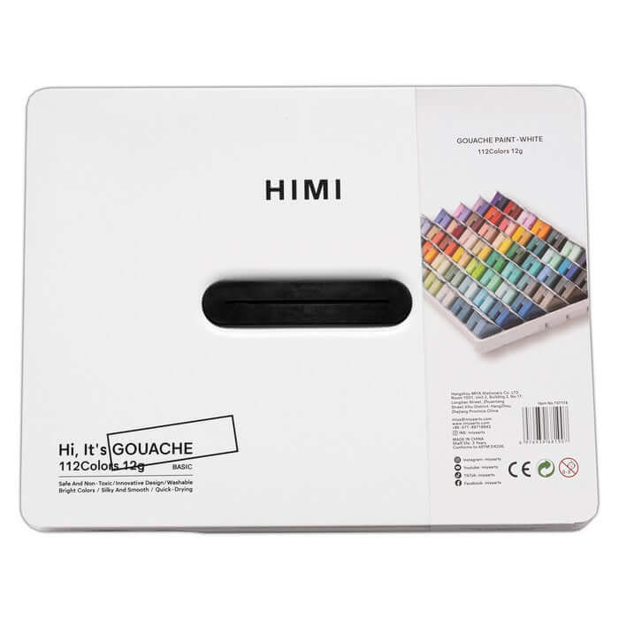 HIMI Twin Cup Gouache Set - 112 Colours (White Case)