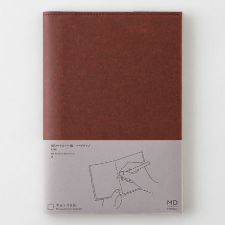 MD Notebook Hard Cover A5 in natural hue with smooth texture, perfect as an A5 hard cover notebook.