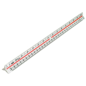 Helix Metric Triangular Scale Ruler – 300mm / 30cm / 12" with clear metric scale markings for precision technical drawing and design.
