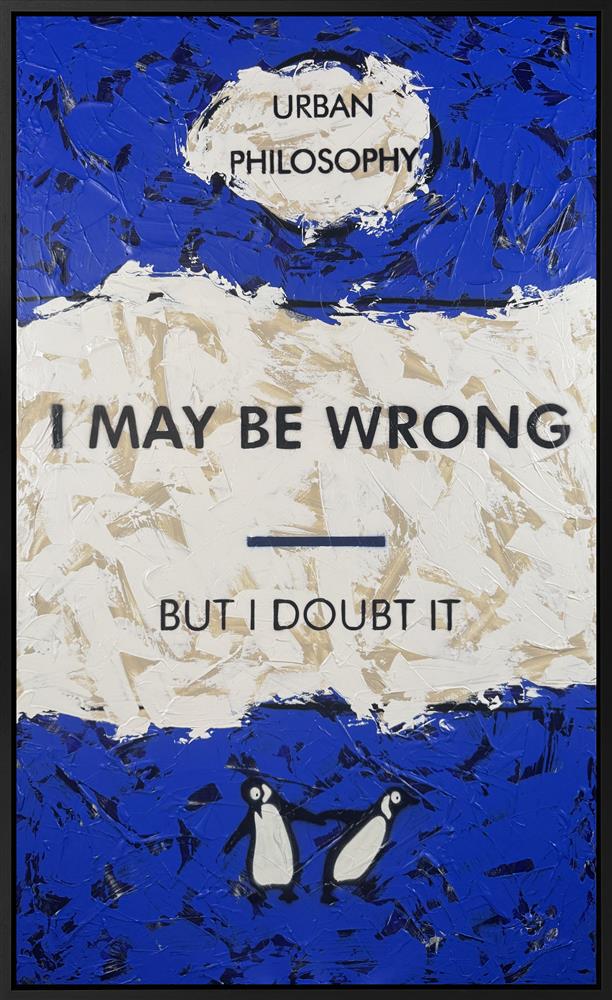I May Be Wrong XL Canvas by Hue Folk