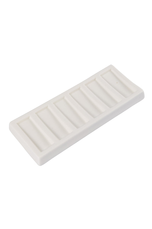 Jakar palette, porcelain, 20 x 8 x 1.5cm, 6 well, rectangular