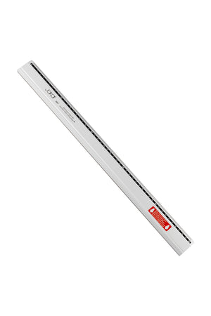 Jakar aluminium ruler, printed with mm/cm, stainless steel cutting edge - 50cm